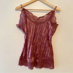 Rickis Dusty Rose Velour Cami